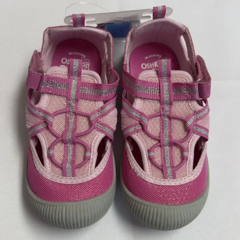OshKosh Everplay Flexible Outsole Bump Toe Sandal Toddler Size 11 Pink